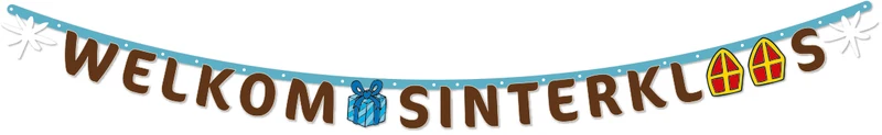 Sinterklaas versiering letterslinger