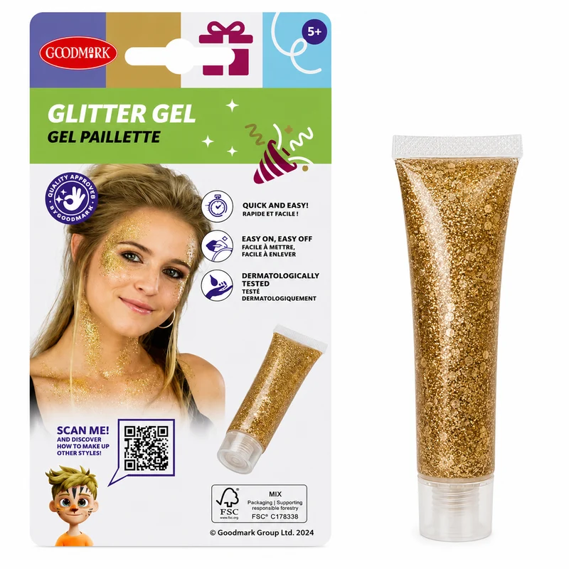 Glittergel goud 14ml