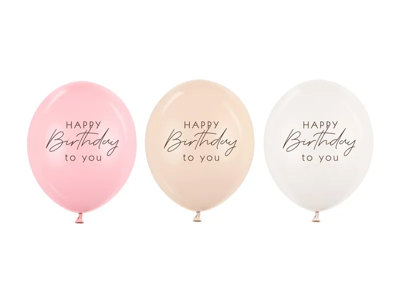 Ballonnen ‘Happy Birthday to You’ Pink Mix (50st)