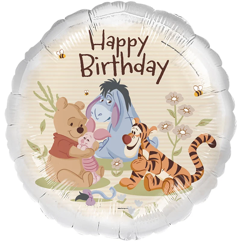 Folieballon Winnie & Friends 'Happy Birthday'