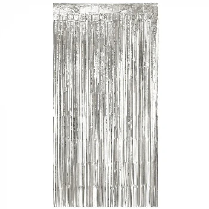 Foliegordijn - 200 x 100 cm - zilver