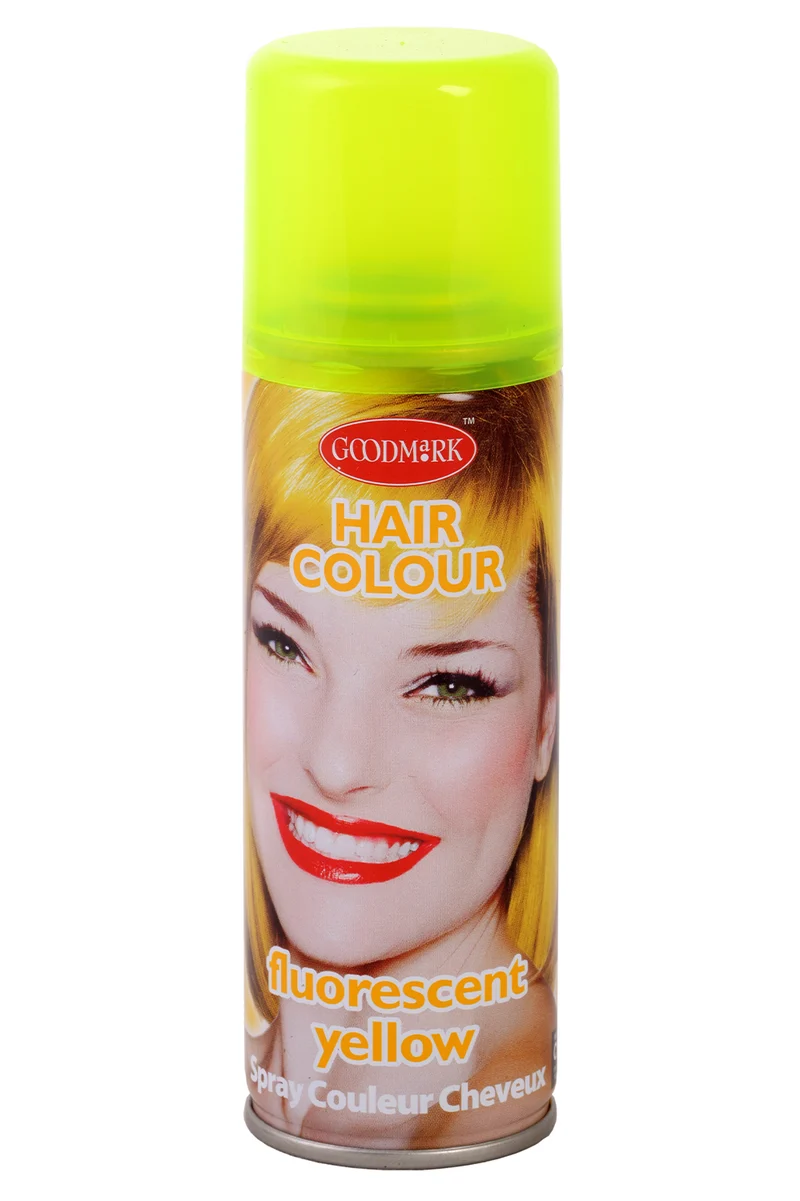 Haarspray fluor geel 125 ml | Goodmark neonspray
