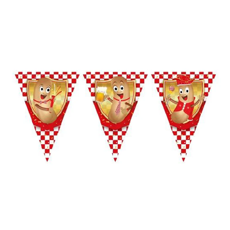 Vlaggenlijn / slinger Brabants Fisje - 10 meter vlaggetjes
