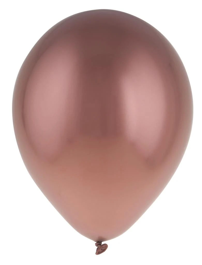 Chrome ballonnen koper 12 stuks 30,5 cm latex