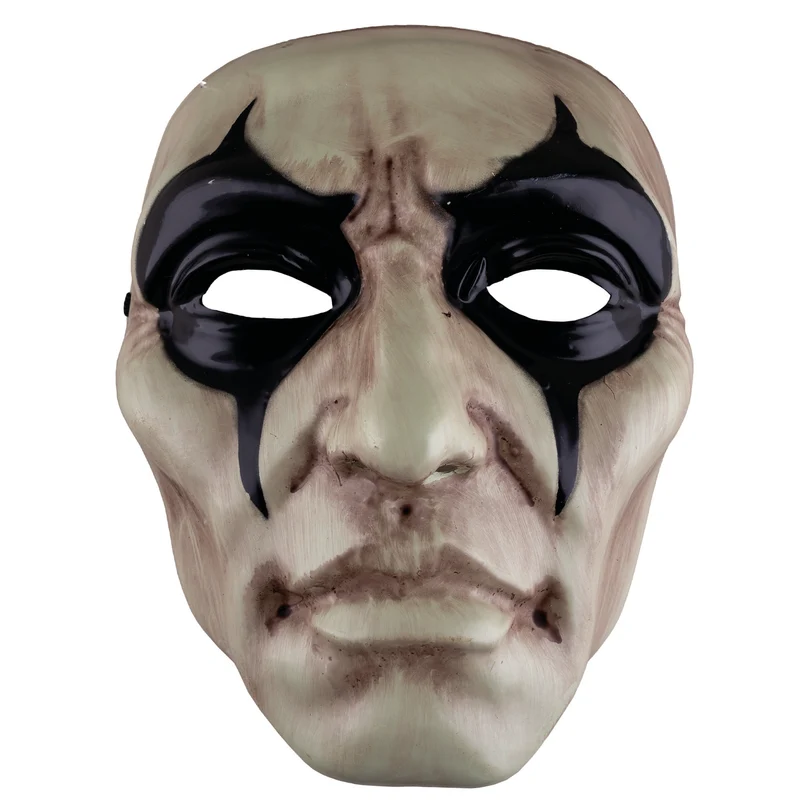 Purge masker gezichtsmasker bleek met zwarte ogen