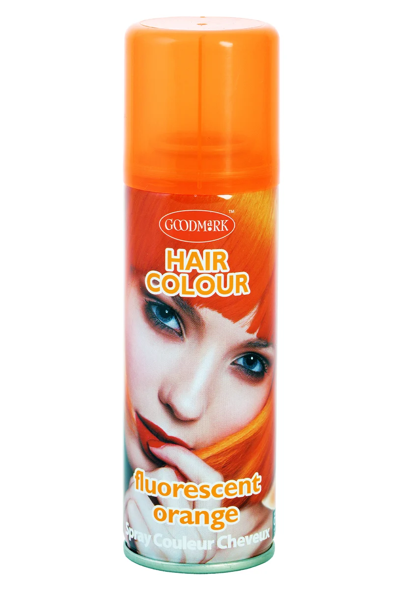 Fluor oranje haarkleurspray 125 ml Goodmark