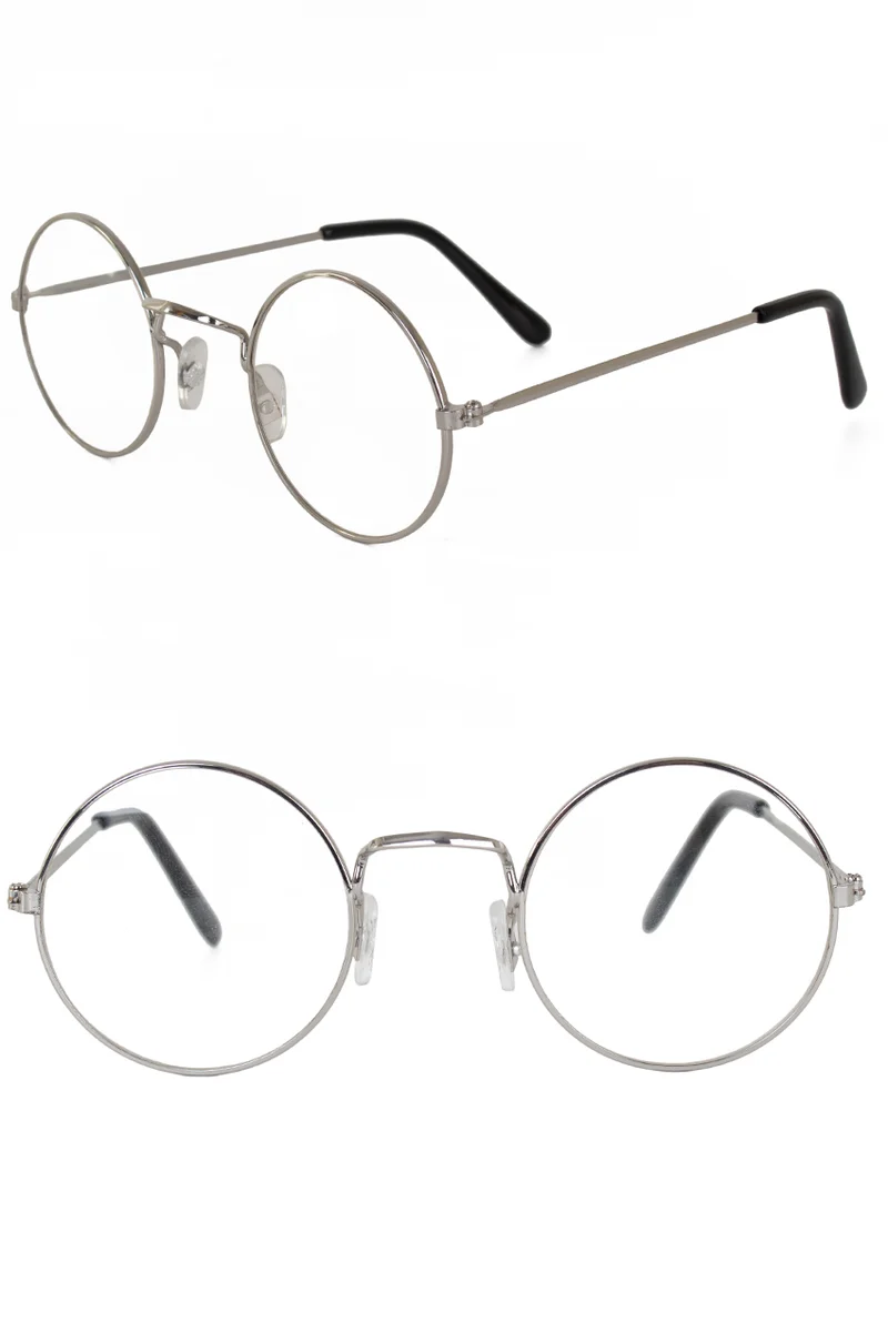 Oma bril rond zilver zonder glas voor dames en heren