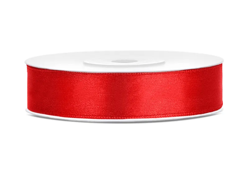 Lint Satijn Rood (25m)