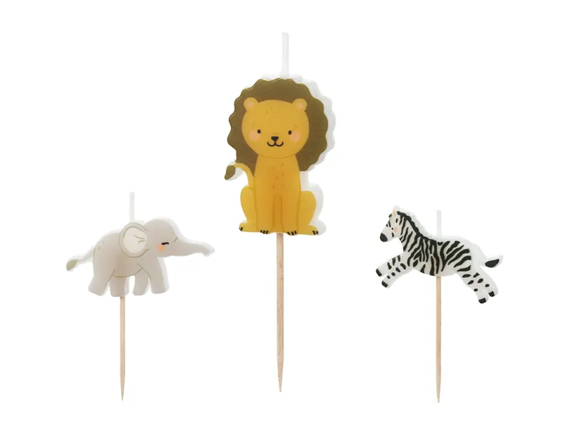 Taartkaarsjes Safari (3st)