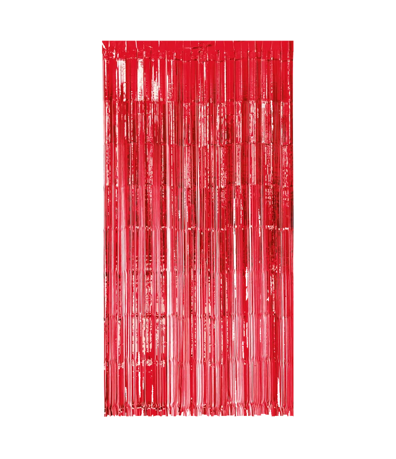 Foliegordijn - 200 x 100 cm - rood