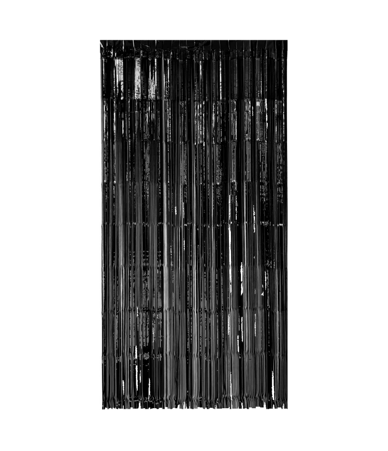 Foliegordijn - 200 x 100 cm - zwart