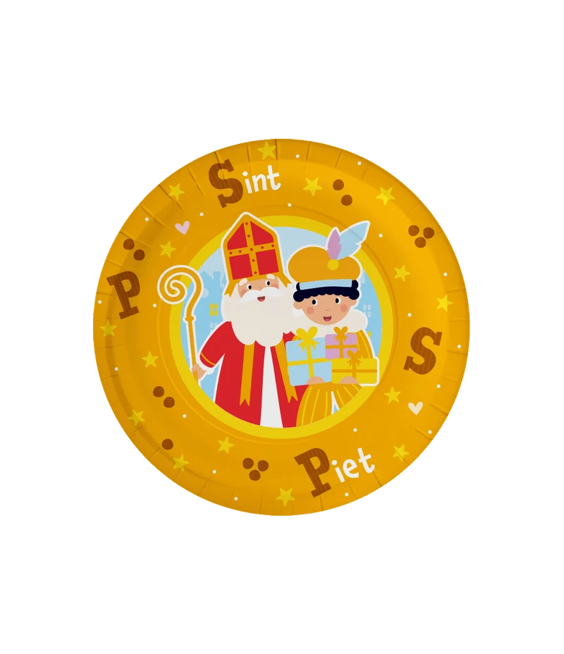 Sinterklaas bordjes - 8 stuks