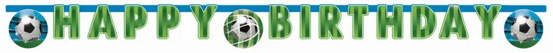 Banner Voetbal Happy Birthday Goal (2m)