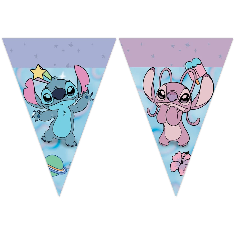 Vlaggenlijn Disney Stitch & Angel 230cm
