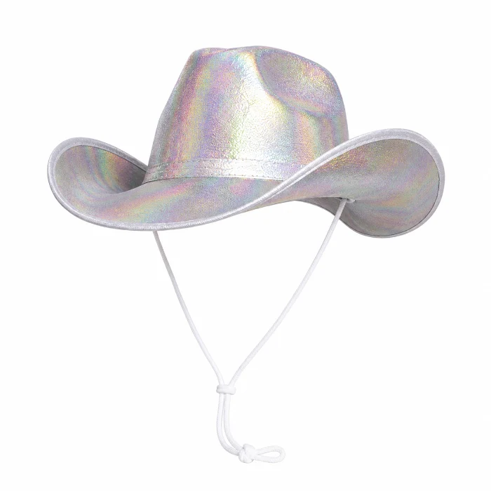 Cowboyhoed holografisch iriserend