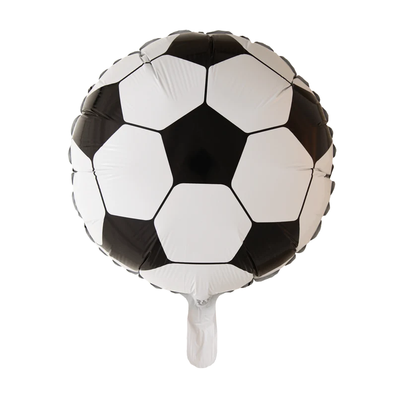 Folieballon Voetbal Zwart Wit