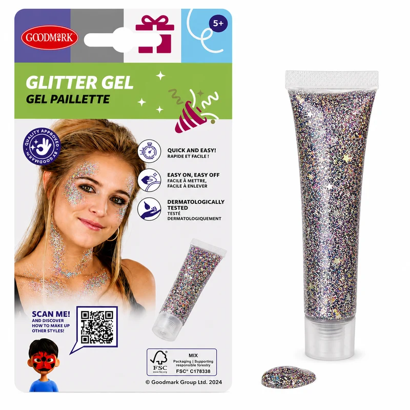 Glittergel multicolor 14ml