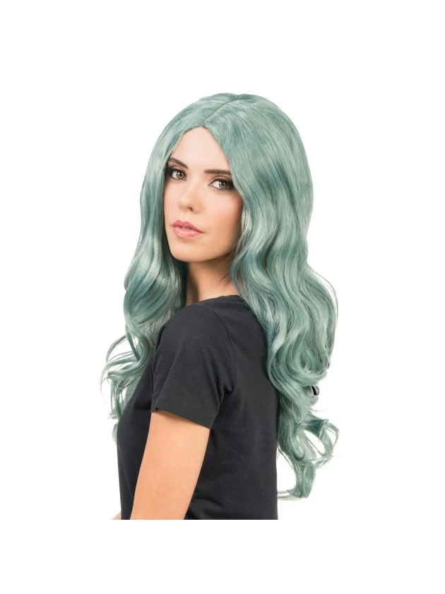 Pruik Wavy Zee Groen
