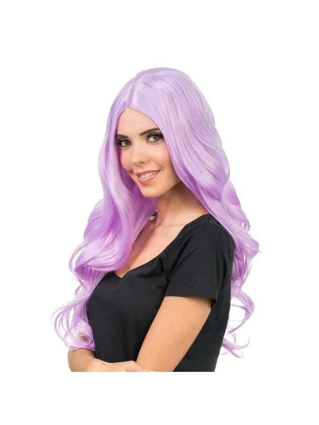 Pruik Wavy Lila (66cm)