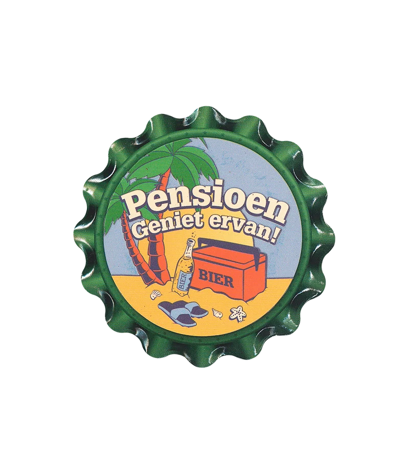 Onderzetter Flessendop Pensioen