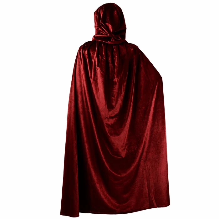 Cape Halloween capuchon fluweel rood