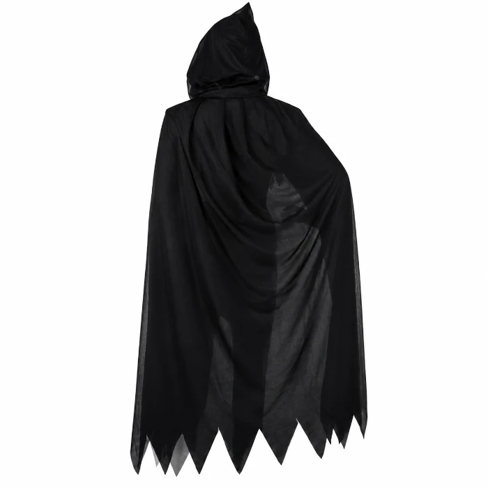 Cape Halloween capuchon zwart