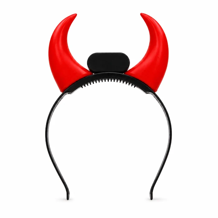 Duivelsoren Halloween licht zwart/rood