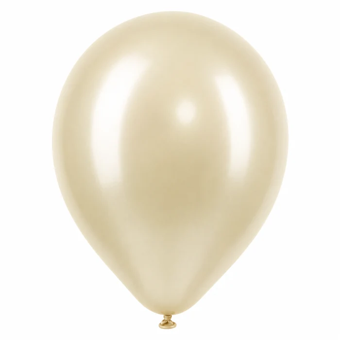 Ballonnen Metallic - Wit - 30cm - 10 stuks