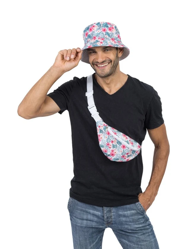 Bucket Hoedje Hibiscus Tropisch