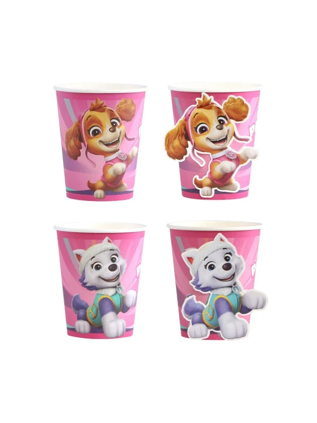 Bekertjes Paw Patrol Roze (8st)