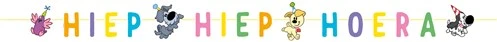 Letterslinger Woezel en Pip Party (265cm)