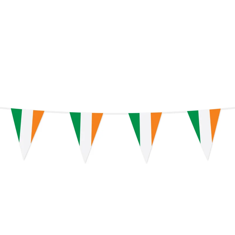 Vlaggenlijn / slinger - 10 meter - Ierland vlaggetjes