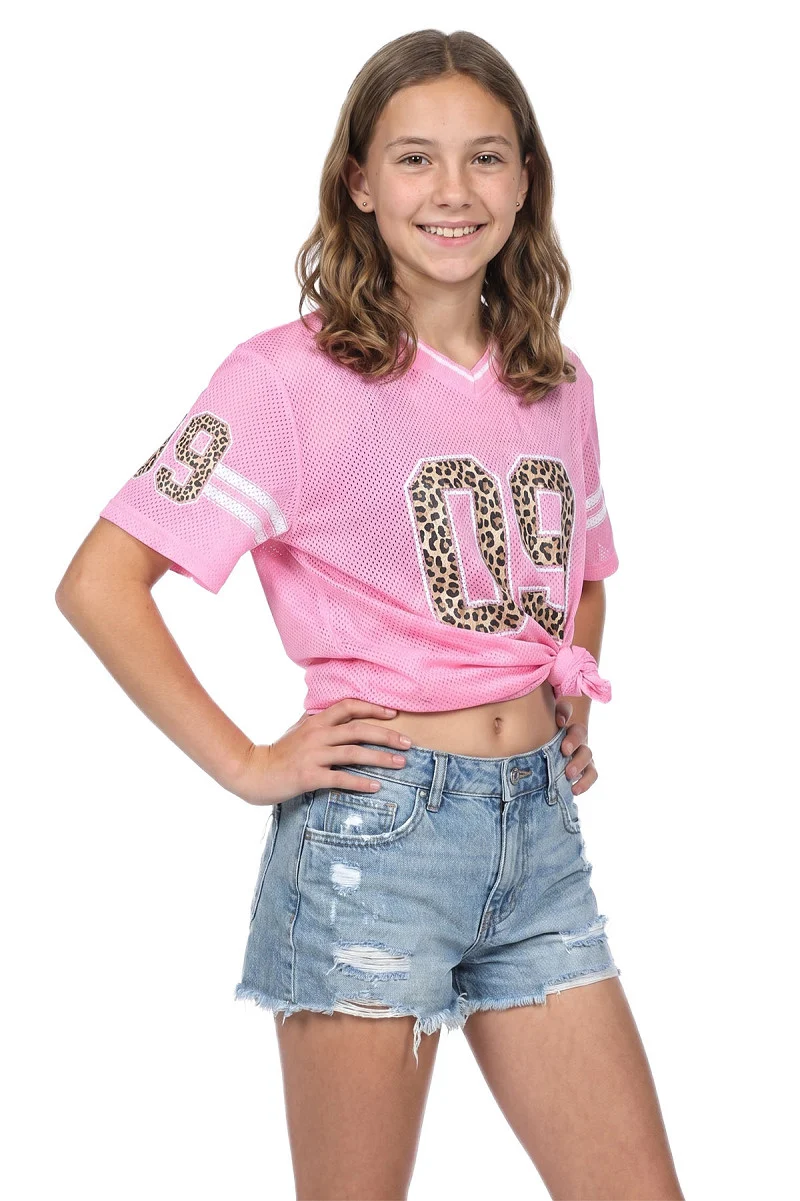 Ijshockeyshirt Oversized Kind Roze