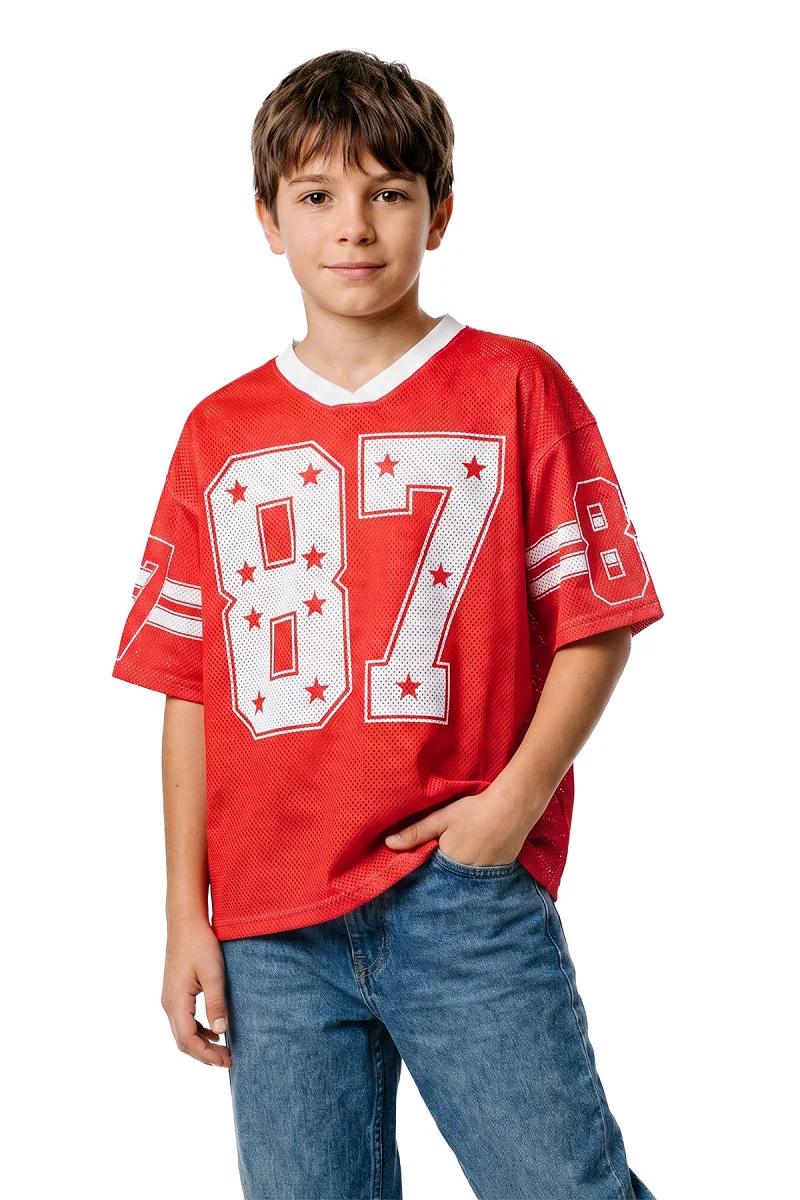 Ijshockey Shirt kind Oversized Rood