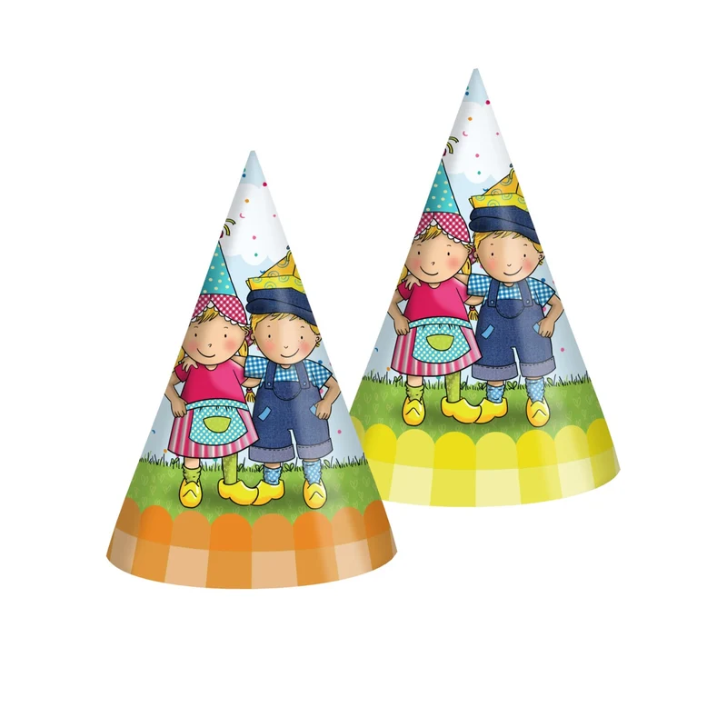 Feesthoedjes Fien & Teun (6st)