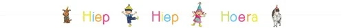 Letterslinger Fien & Teun 'Hiep Hiep Hoera'