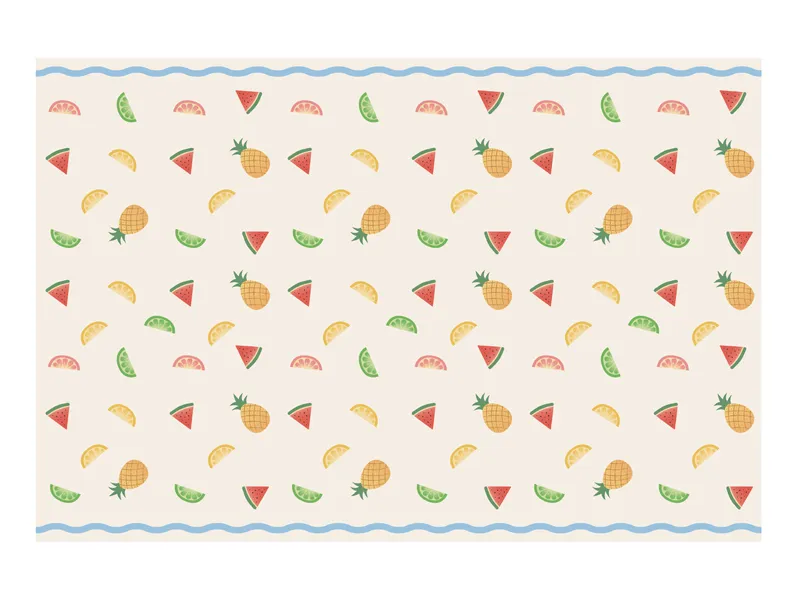 Tafelkleed Fruit Tropisch 180x120cm