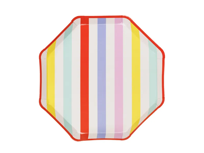 Bordjes Pastel Strepen (6st)