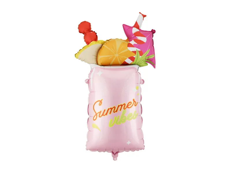Folieballon Cocktail Summer Vibes 47x49 cm