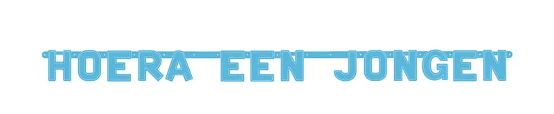 Hoera een jongen - Letterslinger
