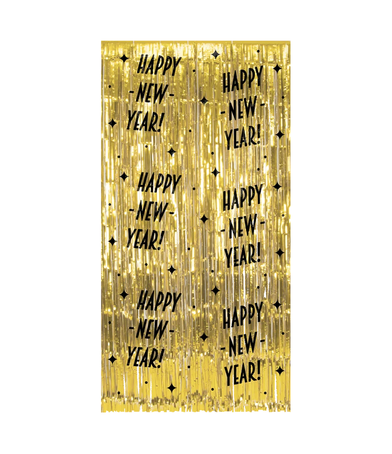 Happy New Year foliegordijn - 200 x 100 cm - Classy