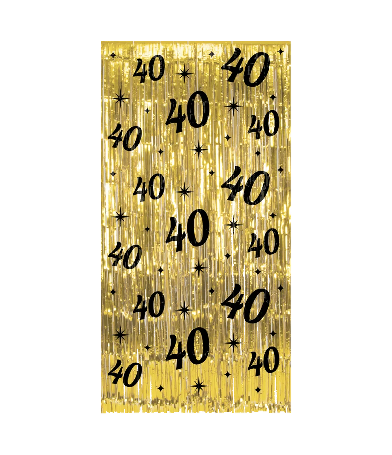 40 jaar Foliegordijn - 200 x 100 cm - Classy