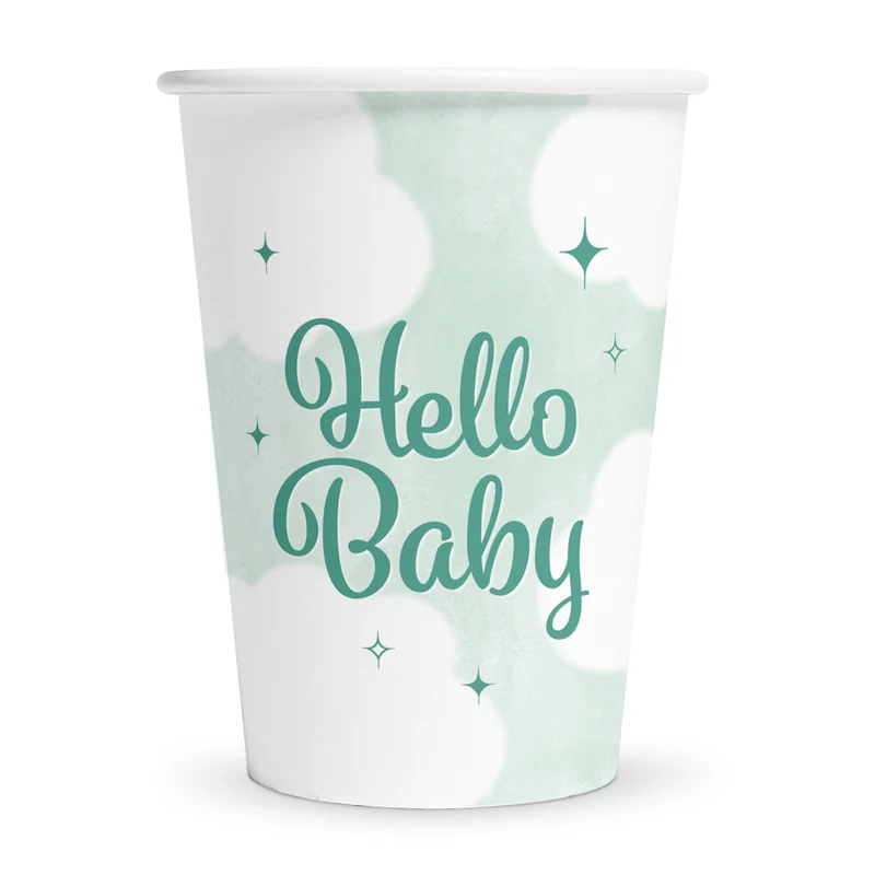 Bekers 'Hello baby' 210ml (8st)