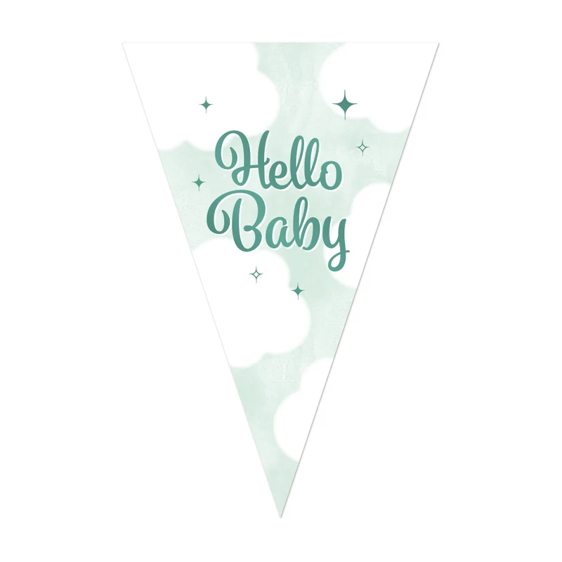 Vlaggenlijn 'Hello Baby' (10m)
