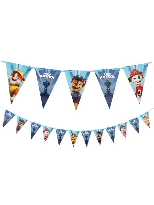 Blauwe vlaggenlijn Paw Patrol © 190 cm
