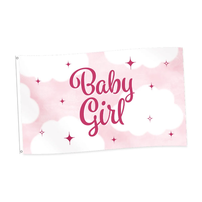 Geboortevlag Baby Girl (150x90cm)