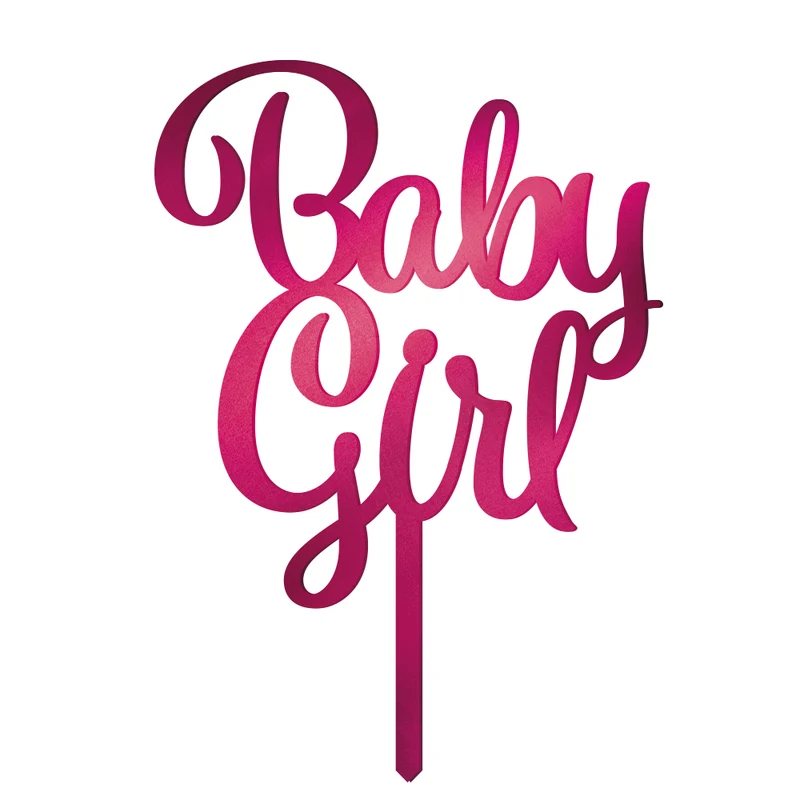 Cake Topper Baby Girl Acryl