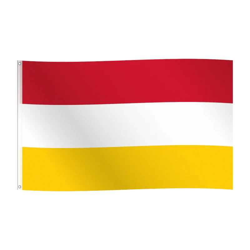 Vlag Oeteldonk - 150 x 90 cm - rood/wit/geel