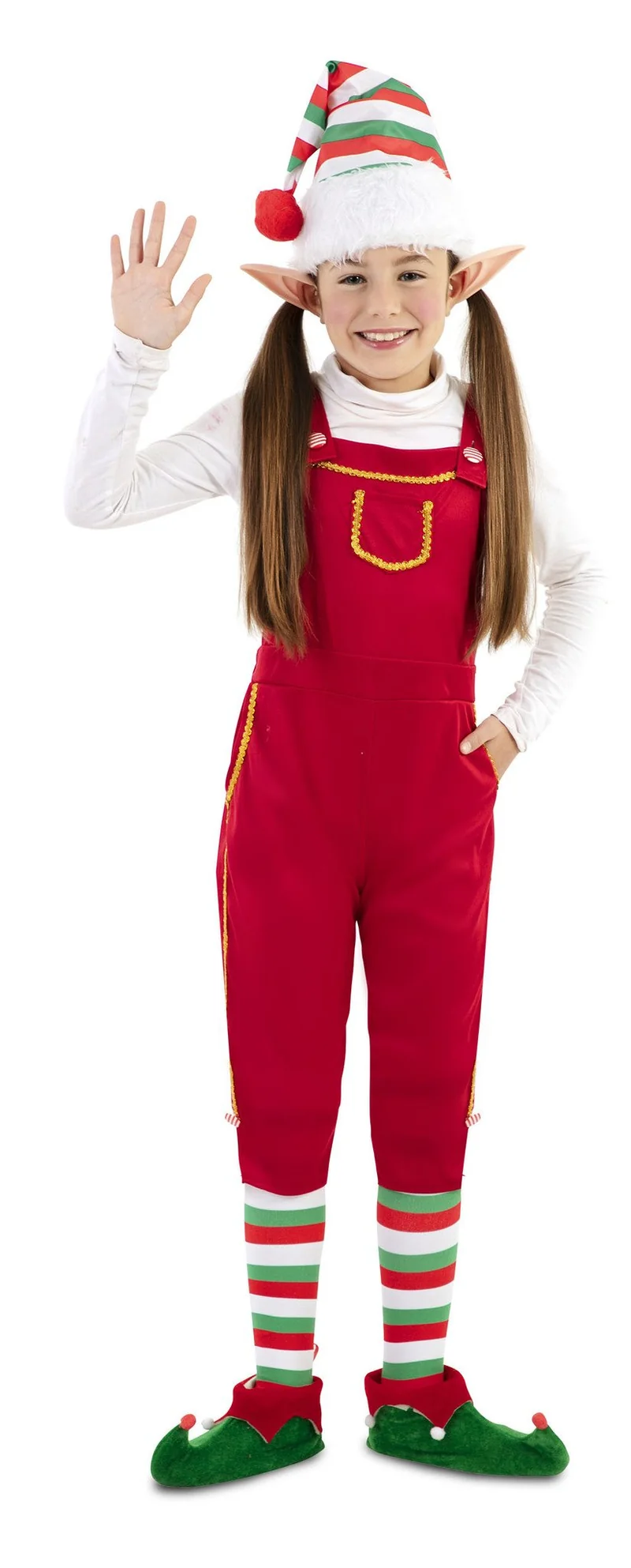 Elfen Jumpsuit Meisje Rood