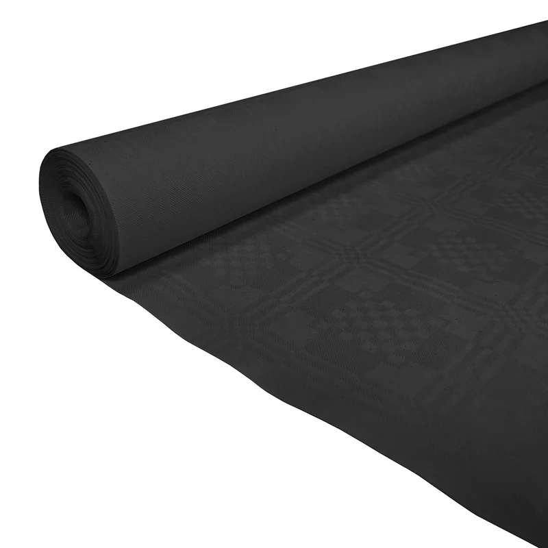 Papieren Tafelkleed Zwart (1,19x8m)